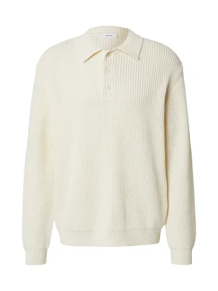 DAN FOX APPAREL Pulover Luca murdar alb