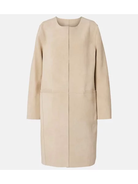 Plašč Toteme iz semiša bež