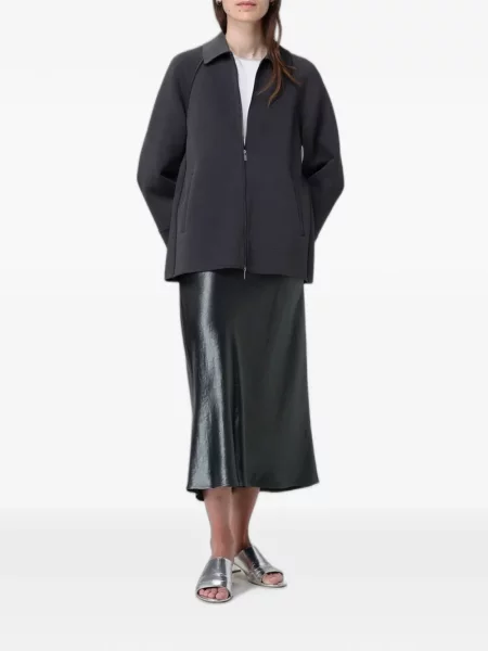 Scurt tricou Max Mara din satin gri