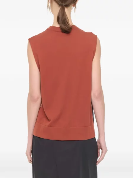 Vestă Plan C cu model floral cu imagine maro