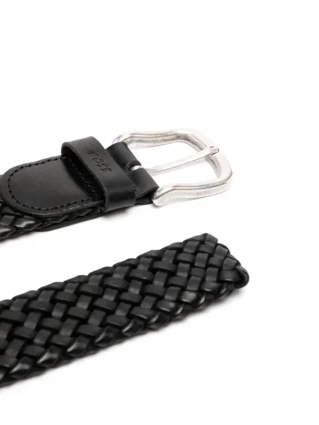 Cu centură curea Boss din piele negru