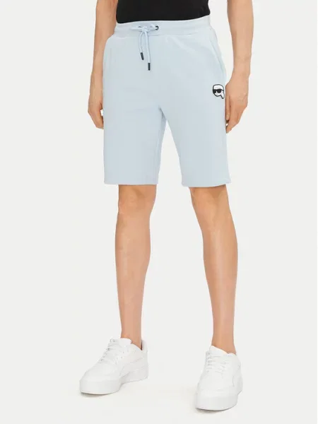 KARL LAGERFELD Pantaloni scurți sport deschis albastru