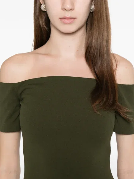 Rochie maxi Solace London de costum verde