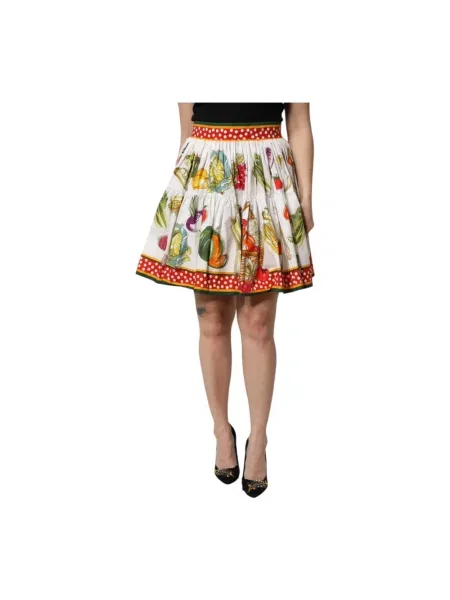 Spódnica mini Dolce And Gabbana z wysoką talią