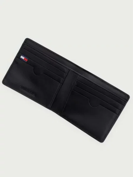 Tommy Jeans portfel skórzany czarny