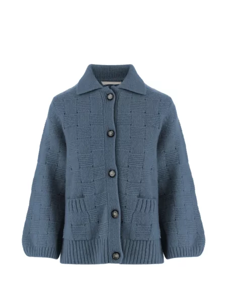 Cardigan Allude tricotate albastru
