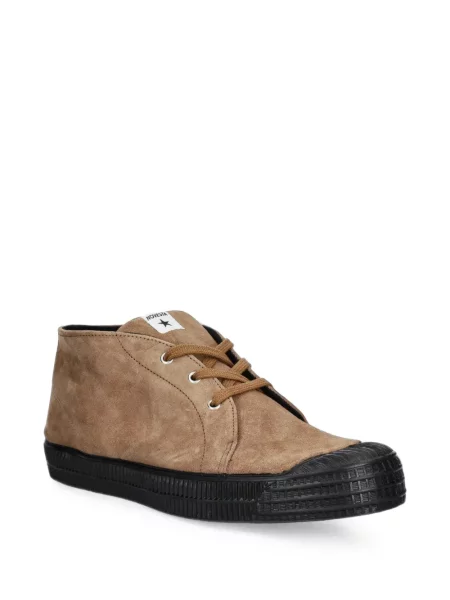 Sneakerși Novesta din piele de căprioară maro