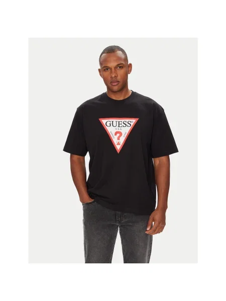 Póló Guess Jeans fekete