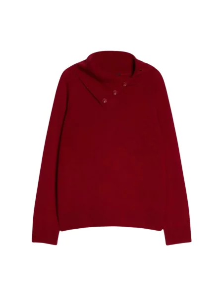 Sweter z golfem Pennyblack wełniany do golfa czerwony