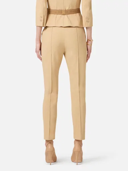 Брюки Elisabetta Franchi бежевые