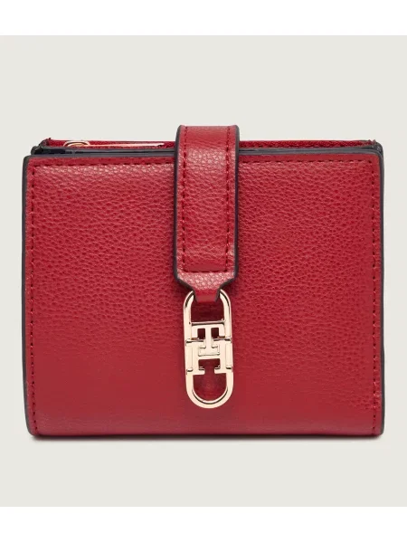 Portofel Tommy Hilfiger Th Libre Bifold roșu