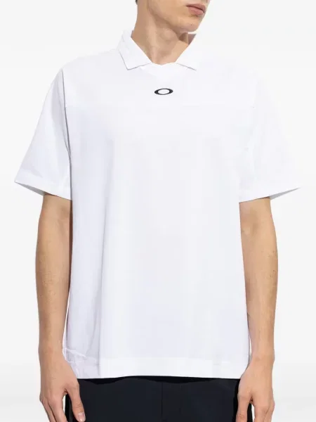 Gulerat tricou Oakley cu broderie alb
