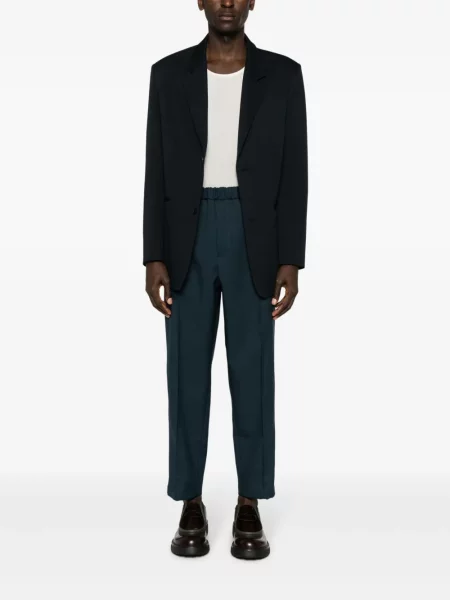 Kūginis juosmuo kelnės Jil Sander mėlyna