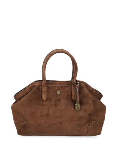 Geantă shopper Ash din piele de căprioară maro
