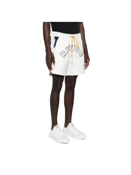 Szorty Rhude z logo białe