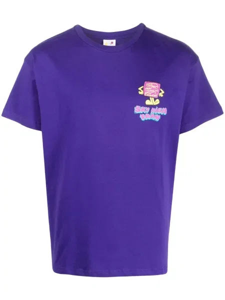 Tricou Sky High Farm cu imagine violet