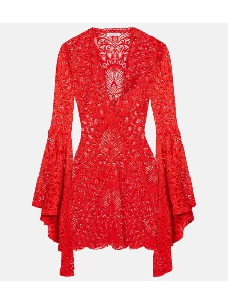 Rochie Alexandra Miro din dantelă de costum roșu