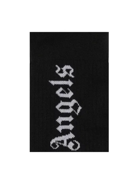 Skarpety Palm Angels klasyczne z logo czarne