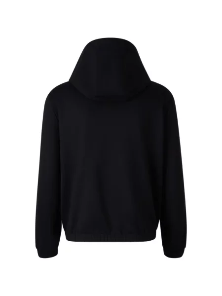 Geacă Moncler cu glugă albastru