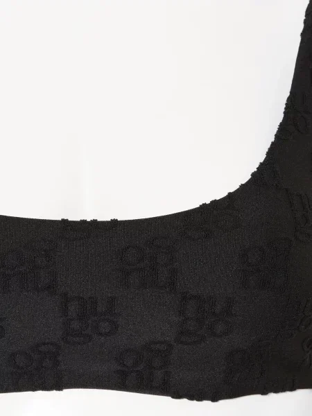 Top Hugo frotte czarny