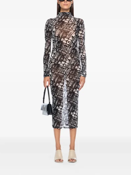 Rochie Off-white plasă alb