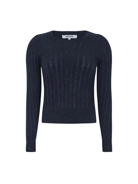 Soft Rebels Pulover SRTones bleumarin