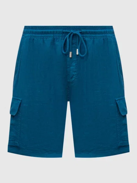 Льняные шорты Vilebrequin синие