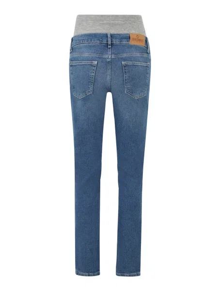 Džínsy Norah modrá denim / melírovaná sivá