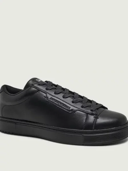 Emporio Armani Teniși din piele negru