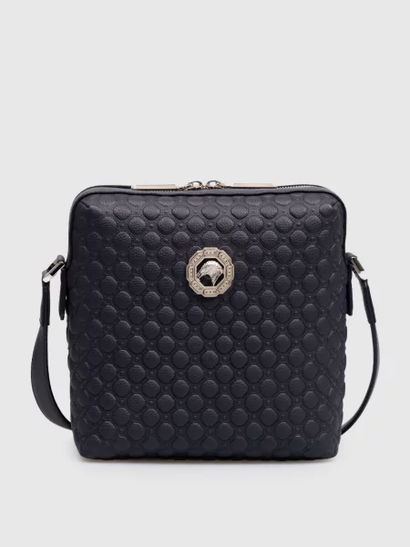 Кожаная сумка Stefano Ricci синяя