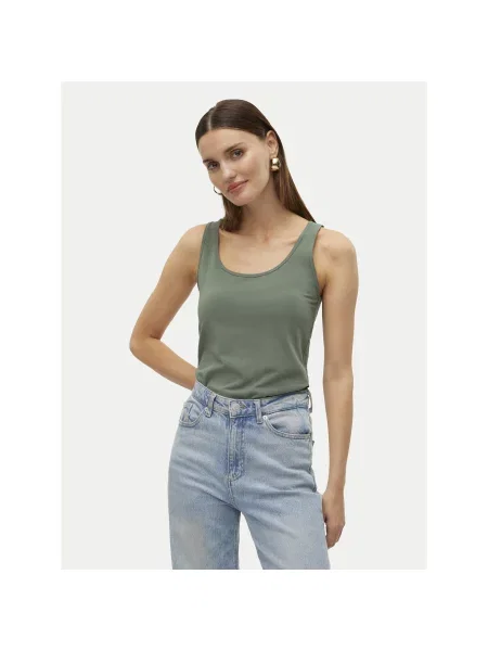 Vero Moda Τοπ Lulu Regular Fit πράσινο