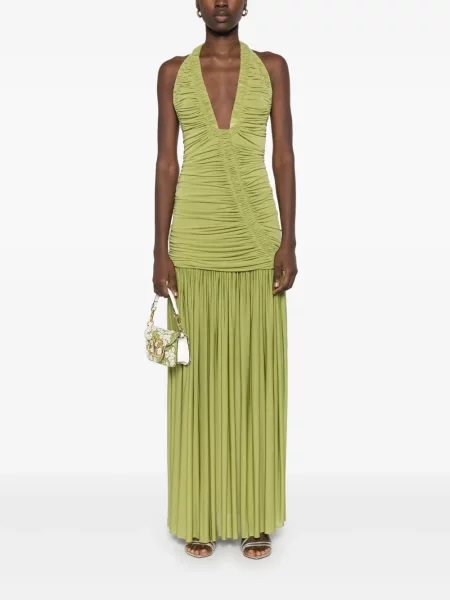 Rochie maxi Christopher Esber verde