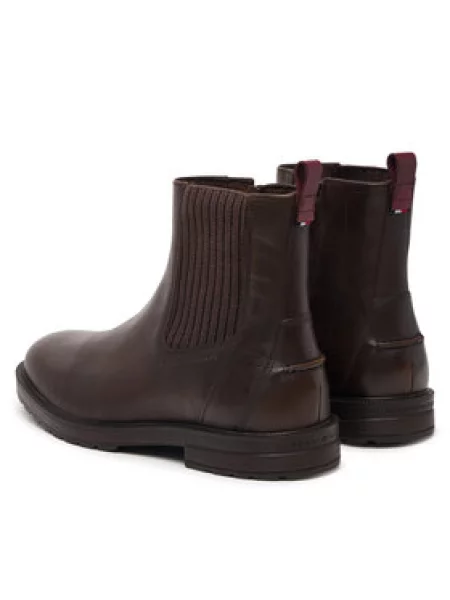 Čizme Tommy Hilfiger Cleated Hilfiger Brush Wl Chel smeđa