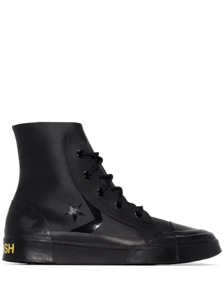 Sneakerși Converse din piele alb