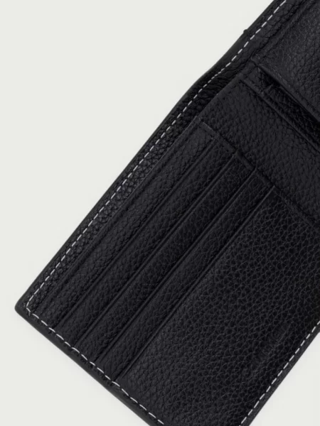 Calvin Klein Portfel Bold Pebble Billfold W/ Coin czarny