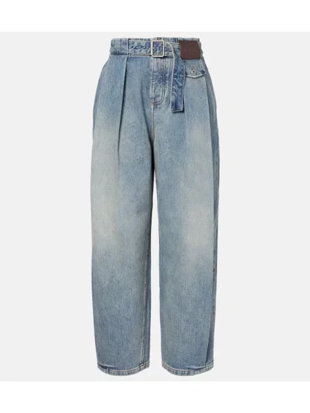 Blugi Loewe plisate albastru