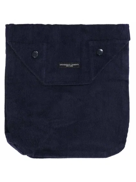 Geantă Engineered Garments de catifea cord albastru