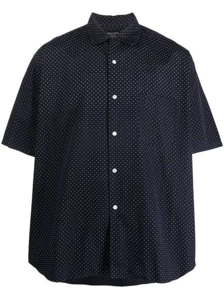 Puntíkatá krátká košile Comme Des Garçons Pre-owned modrá