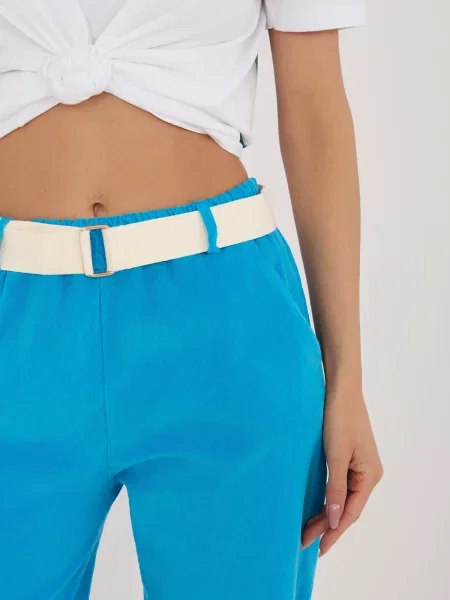 Pantaloni Italy Moda alb