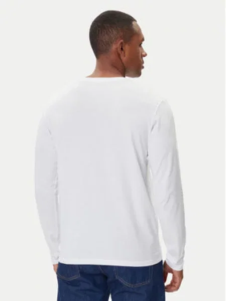 Tričko Jack & Jones s dlouhými rukávy bílé
