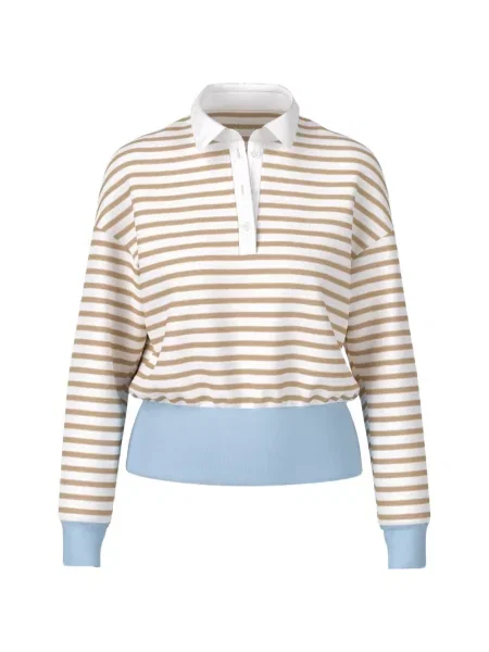 Polo Marccain w paski białe