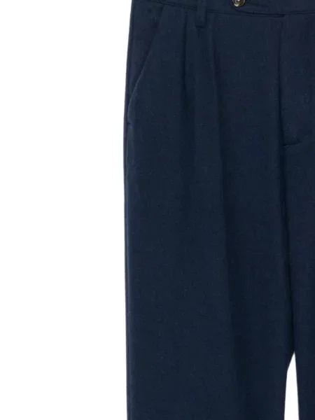 Pantaloni Massimo Alba de lână plisate alb