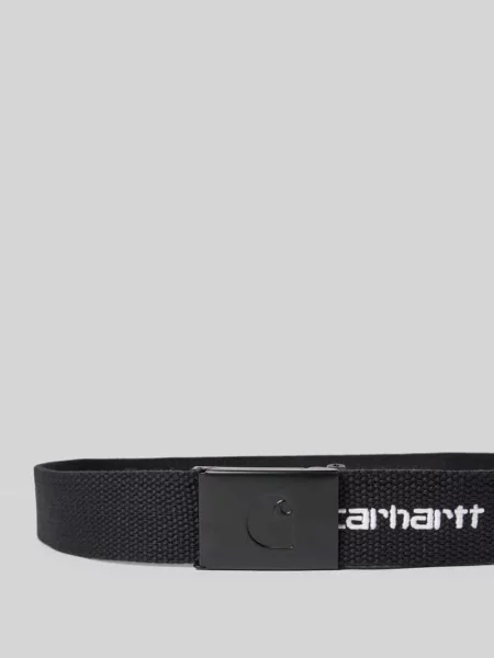 Pasek Carhartt Wip z logo czarny