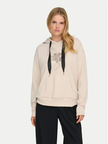 ONLY Majica ONLFANCY zlata / temno siva / greige bež