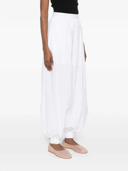 Pantaloni Rotate Birger Christensen alb