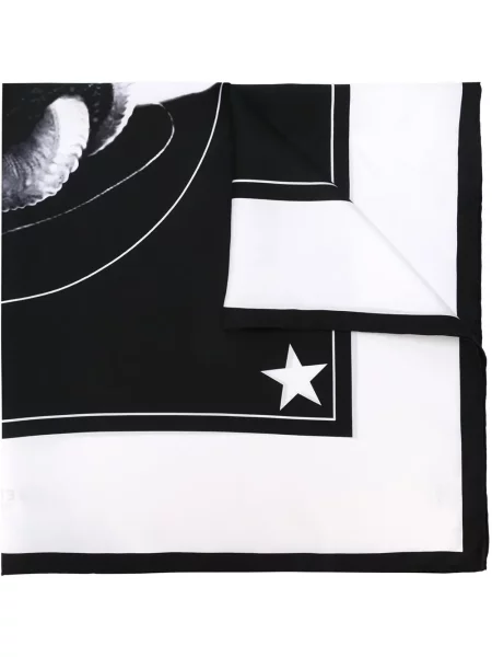 Fular Givenchy cu imagine negru