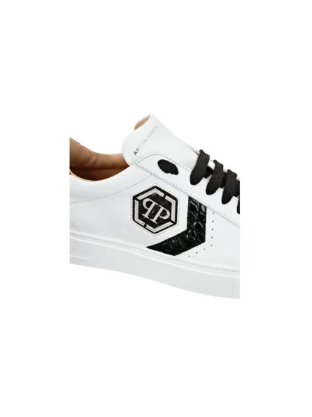 Sneakersy Philipp Plein skórzane białe
