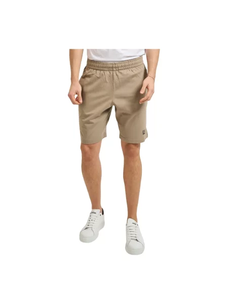 Spodenki sportowe Emporio Armani beżowe