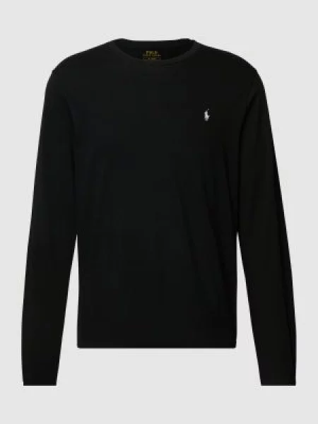 Bluzka z długim rękawem z bawełny z wyhaftowanym logo Polo Ralph Lauren Underwear
