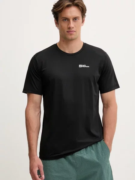 Jack Wolfskin Trekingové tričko Delgami černé